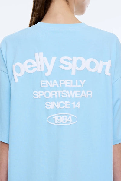 ENA PELLY - 1984 TEE - LIGHT BLUE - PERTH BOUTIQUE - AUSTRALIAN BOUTIQUE - WA BOUTIQUE - INTERNATIONAL SHIPPING - USA SHIPPING - PERTH STORES - PERTH STORE - AUSTRALIA - WA - WESTER AUSTRALIA - WOMENS FASHION - FASHION - CLOTHING - WA STOCKIST - PERTH STOCKIST - AUSTRALIAN STOCKIST - STOCKIST