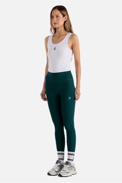 ENA PELLY - ATHLEISURE RIB LEGGING - JADE