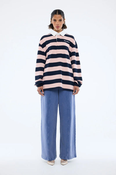 ENA PELLY - HALLIE RUGBY TOP - NAVY PINK - PERTH BOUTIQUE - AUSTRALIAN BOUTIQUE - WA BOUTIQUE - INTERNATIONAL SHIPPING - USA SHIPPING - PERTH STORES - PERTH STORE - AUSTRALIA - WA - WESTER AUSTRALIA - WOMENS FASHION - FASHION - CLOTHING - WA STOCKIST - PERTH STOCKIST - AUSTRALIAN STOCKIST - STOCKIST