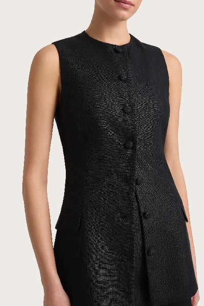 FAITHFULL THE BRAND - JANE VEST - BLACK - PERTH - STOCKIST