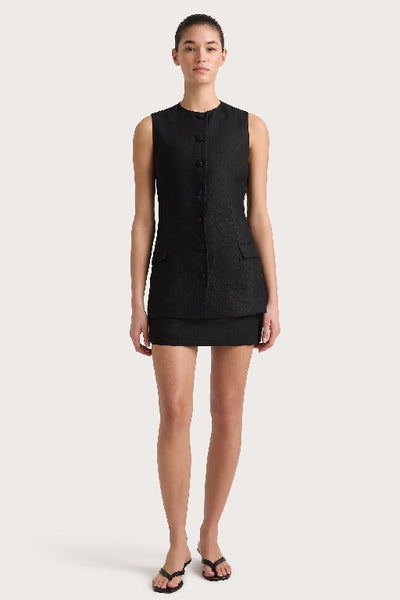 FAITHFULL THE BRAND - JANE VEST - BLACK - PERTH STOCKIST