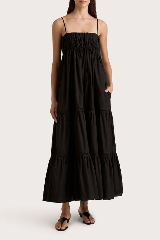 SHOP FAITHFULL THE BRAND - JOEN MIDI DRESS - BLACK Chachi SHOP FAITHFULL THE BRAND - JOEN MIDI DRESS - BLACK Chachi
