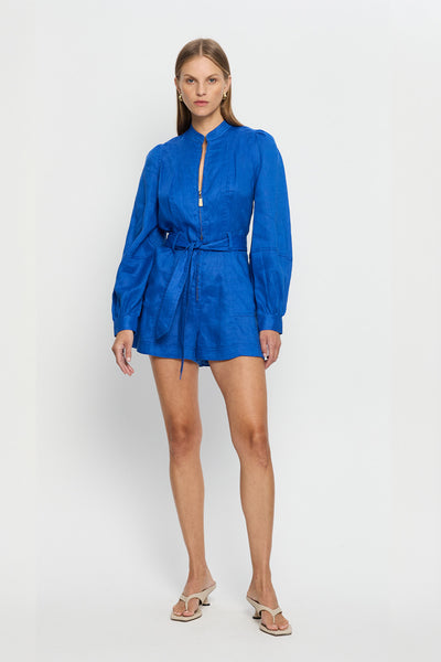 KIVARI - ADA PLAYSUIT - COBALT BLUE - PERTH BOUTIQUE - AUSTRALIAN BOUTIQUE - WA BOUTIQUE - INTERNATIONAL SHIPPING - USA SHIPPING - PERTH STORES - PERTH STORE - AUSTRALIA - WA - WESTER AUSTRALIA - WOMENS FASHION - FASHION - CLOTHING - WA STOCKIST - PERTH STOCKIST - AUSTRALIAN STOCKIST - STOCKIST