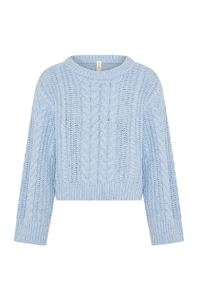 KIVARI - BRIELLE KNIT SWEATER - BLUE - PERTH STOCKIST - AUSTRALIAN STOCKIST - WA STOCKIST - AUSTRALIA STOCKIST - AUS STOCKIST - PERTH BOUTIQUE - WA BOUTIQUE - AUS BOUTIQUE - AUSTRALIA BOUTIQUE