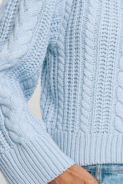 KIVARI - BRIELLE KNIT SWEATER - BLUE - PERTH STOCKIST - AUSTRALIAN STOCKIST - WA STOCKIST - AUSTRALIA STOCKIST - AUS STOCKIST - PERTH BOUTIQUE - WA BOUTIQUE - AUS BOUTIQUE - AUSTRALIA BOUTIQUE