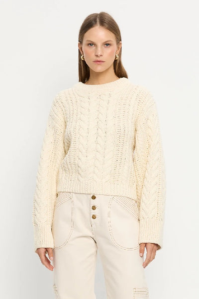 KIVARI - BRIELLE KNIT SWEATER - CREAM - PERTH STOCKIST - AUSTRALIAN STOCKIST - WA STOCKIST - AUSTRALIA STOCKIST - AUS STOCKIST - PERTH BOUTIQUE - WA BOUTIQUE - AUS BOUTIQUE - AUSTRALIA BOUTIQUE