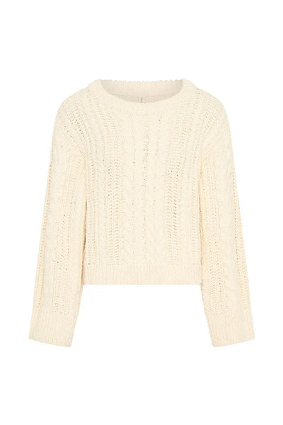 KIVARI - BRIELLE KNIT SWEATER - CREAM - PERTH STOCKIST - AUSTRALIAN STOCKIST - WA STOCKIST - AUSTRALIA STOCKIST - AUS STOCKIST - PERTH BOUTIQUE - WA BOUTIQUE - AUS BOUTIQUE - AUSTRALIA BOUTIQUE