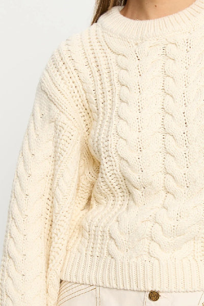 KIVARI - BRIELLE KNIT SWEATER - CREAM - PERTH STOCKIST - AUSTRALIAN STOCKIST - WA STOCKIST - AUSTRALIA STOCKIST - AUS STOCKIST - PERTH BOUTIQUE - WA BOUTIQUE - AUS BOUTIQUE - AUSTRALIA BOUTIQUE