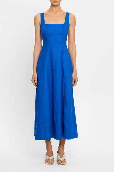 KIVARI - ELISE MIDI DRESS - COBALT BLUE - PERTH BOUTIQUE - AUSTRALIAN BOUTIQUE - WA BOUTIQUE - INTERNATIONAL SHIPPING - USA SHIPPING - PERTH STORES - PERTH STORE - AUSTRALIA - WA - WESTER AUSTRALIA - WOMENS FASHION - FASHION - CLOTHING - WA STOCKIST - PERTH STOCKIST - AUSTRALIAN STOCKIST - STOCKIST