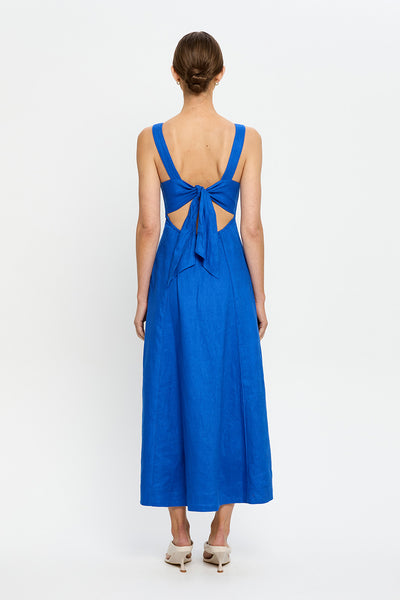 KIVARI - ELISE MIDI DRESS - COBALT BLUE - PERTH BOUTIQUE - AUSTRALIAN BOUTIQUE - WA BOUTIQUE - INTERNATIONAL SHIPPING - USA SHIPPING - PERTH STORES - PERTH STORE - AUSTRALIA - WA - WESTER AUSTRALIA - WOMENS FASHION - FASHION - CLOTHING - WA STOCKIST - PERTH STOCKIST - AUSTRALIAN STOCKIST - STOCKIST