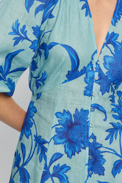 KIVARI - JUNIPER MAXI DRESS - COBALT BLUE GREEN - PERTH BOUTIQUE - AUSTRALIAN BOUTIQUE - WA BOUTIQUE - INTERNATIONAL SHIPPING - USA SHIPPING - PERTH STORES - PERTH STORE - AUSTRALIA - WA - WESTER AUSTRALIA - WOMENS FASHION - FASHION - CLOTHING - WA STOCKIST - PERTH STOCKIST - AUSTRALIAN STOCKIST - STOCKIST