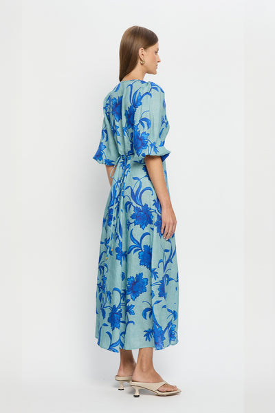 KIVARI - JUNIPER MAXI DRESS - COBALT BLUE GREEN - PERTH BOUTIQUE - AUSTRALIAN BOUTIQUE - WA BOUTIQUE - INTERNATIONAL SHIPPING - USA SHIPPING - PERTH STORES - PERTH STORE - AUSTRALIA - WA - WESTER AUSTRALIA - WOMENS FASHION - FASHION - CLOTHING - WA STOCKIST - PERTH STOCKIST - AUSTRALIAN STOCKIST - STOCKIST