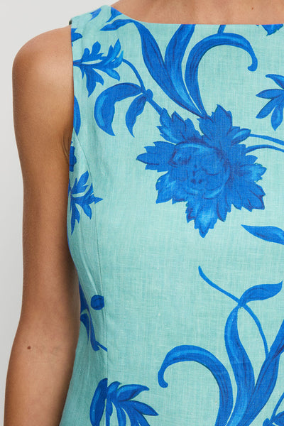 KIVARI - JUNIPER MINI DRESS - COBALT BLUE GREEN - PERTH BOUTIQUE - AUSTRALIAN BOUTIQUE - WA BOUTIQUE - INTERNATIONAL SHIPPING - USA SHIPPING - PERTH STORES - PERTH STORE - AUSTRALIA - WA - WESTER AUSTRALIA - WOMENS FASHION - FASHION - CLOTHING - WA STOCKIST - PERTH STOCKIST - AUSTRALIAN STOCKIST - STOCKIST