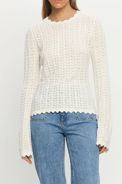 KIVARI - LOGAN KNIT TOP - CREAM - PERTH STOCKIST - AUSTRALIAN STOCKIST - WA STOCKIST - AUSTRALIA STOCKIST - AUS STOCKIST - PERTH BOUTIQUE - WA BOUTIQUE - AUS BOUTIQUE - AUSTRALIA BOUTIQUE