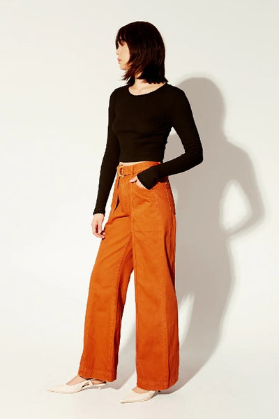 KIVARI - TALLULAH CROP TOP - BLACK