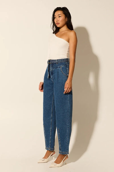 KIVARI - TALLULAH ONE SHOULDER TOP - IVORY