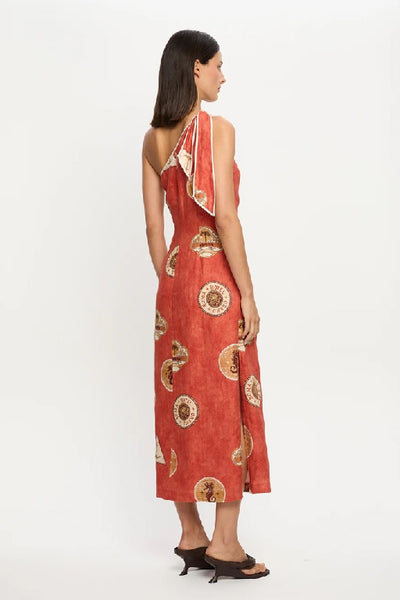 KIVARI - VACANZA MIDI DRESS - RED - PERTH BOUTIQUE - AUSTRALIAN BOUTIQUE - WA BOUTIQUE - INTERNATIONAL SHIPPING - USA SHIPPING - PERTH STORES - PERTH STORE - AUSTRALIA - WA - WESTER AUSTRALIA - WOMENS FASHION - FASHION - CLOTHING - WA STOCKIST - PERTH STOCKIST - AUSTRALIAN STOCKIST - STOCKIST