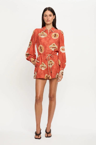 KIVARI - VACANZA PLAYSUIT - RED - PERTH BOUTIQUE - AUSTRALIAN BOUTIQUE - WA BOUTIQUE - INTERNATIONAL SHIPPING - USA SHIPPING - PERTH STORES - PERTH STORE - AUSTRALIA - WA - WESTER AUSTRALIA - WOMENS FASHION - FASHION - CLOTHING - WA STOCKIST - PERTH STOCKIST - AUSTRALIAN STOCKIST - STOCKIST