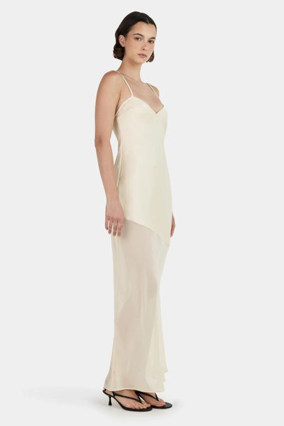 OWNLEY - ALIZE MIDI DRESS - BUTTERCREAM - PERTH STOCKIST - AUSTRALIAN STOCKIST - WA STOCKIST - AUSTRALIA STOCKIST - AUS STOCKIST - PERTH BOUTIQUE - WA BOUTIQUE - AUS BOUTIQUE - AUSTRALIA BOUTIQUE