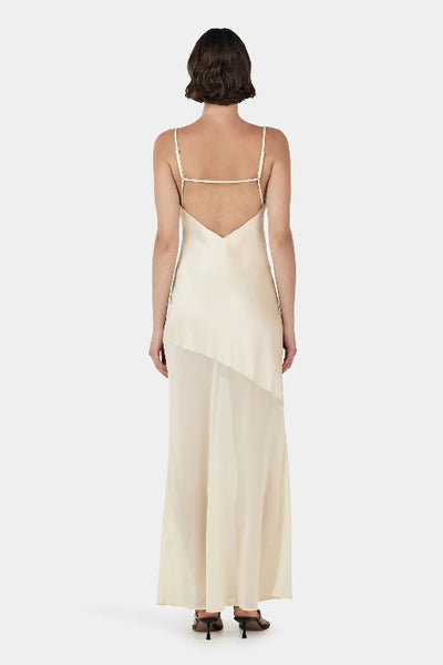 OWNLEY - ALIZE MIDI DRESS - BUTTERCREAM - PERTH STOCKIST - AUSTRALIAN STOCKIST - WA STOCKIST - AUSTRALIA STOCKIST - AUS STOCKIST - PERTH BOUTIQUE - WA BOUTIQUE - AUS BOUTIQUE - AUSTRALIA BOUTIQUE