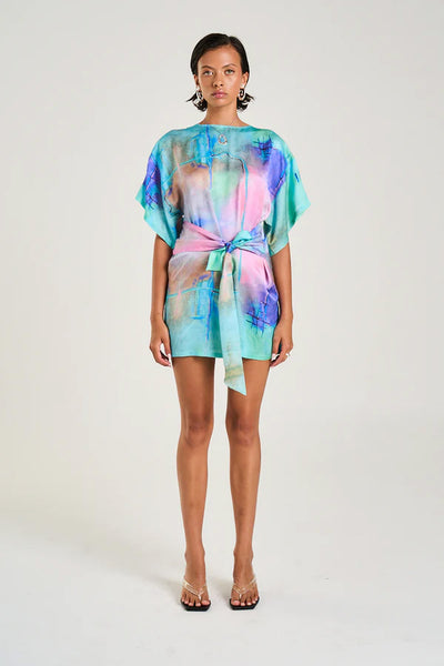 SUMMI SUMMI - TIE FRONT DRESS - H20 - PERTH BOUTIQUE - AUSTRALIAN BOUTIQUE - WA BOUTIQUE - INTERNATIONAL SHIPPING - USA SHIPPING - PERTH STORES - PERTH STORE - AUSTRALIA - WA - WESTER AUSTRALIA - WOMENS FASHION - FASHION - CLOTHING - WA STOCKIST - PERTH STOCKIST - AUSTRALIAN STOCKIST - STOCKIST