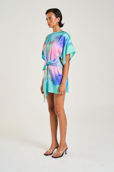 SUMMI SUMMI - TIE FRONT DRESS - H20 - PERTH BOUTIQUE - AUSTRALIAN BOUTIQUE - WA BOUTIQUE - INTERNATIONAL SHIPPING - USA SHIPPING - PERTH STORES - PERTH STORE - AUSTRALIA - WA - WESTER AUSTRALIA - WOMENS FASHION - FASHION - CLOTHING - WA STOCKIST - PERTH STOCKIST - AUSTRALIAN STOCKIST - STOCKIST