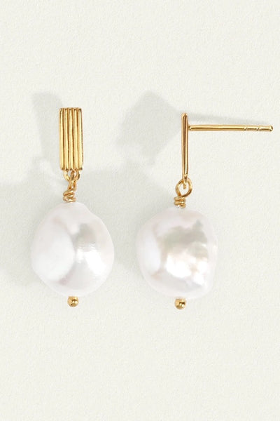 TEMPLE OF THE SUN - BAROQUE EARRINGS - GOLD - PERTH STOCKIST