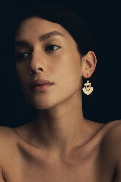 TEMPLE OF THE SUN - LILU EARRINGS - GOLD - PERTH STOCKIST