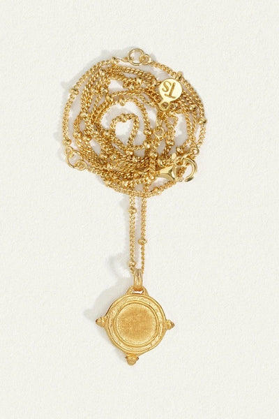 TEMPLE OF THE SUN - PETRA COIN NECKLACE - GOLD - PERTH STOCKIST