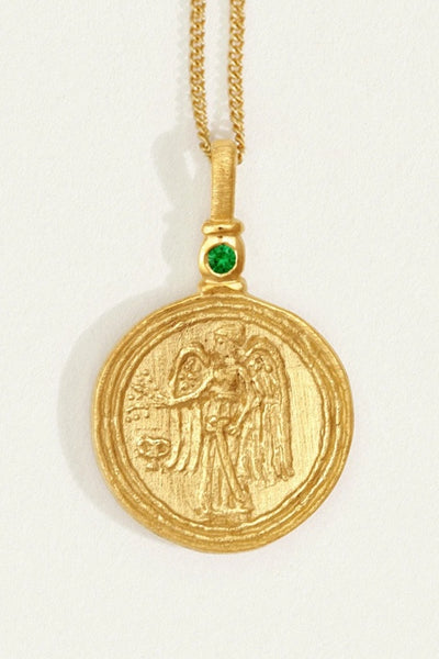 TEMPLE OF THE SUN - SERAFINA COIN NECKLACE - GOLD
