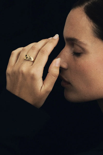 TEMPLE OF THE SUN - VENUS SIGNET RING - GOLD  - PERTH STOCKIST - AUSTRALIAN STOCKIST - WA STOCKIST - AUSTRALIA STOCKIST - AUS STOCKIST - PERTH BOUTIQUE - WA BOUTIQUE - AUS BOUTIQUE - AUSTRALIA BOUTIQUE