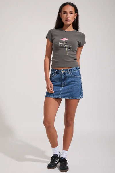 THRILLS - ADORNED IN NATURE CLUB TEE - MERCH BLACK - PERTH STOCKIST - AUSTRALIAN STOCKIST - WA STOCKIST - AUSTRALIA STOCKIST - AUS STOCKIST - PERTH BOUTIQUE - WA BOUTIQUE - AUS BOUTIQUE - AUSTRALIA BOUTIQUE