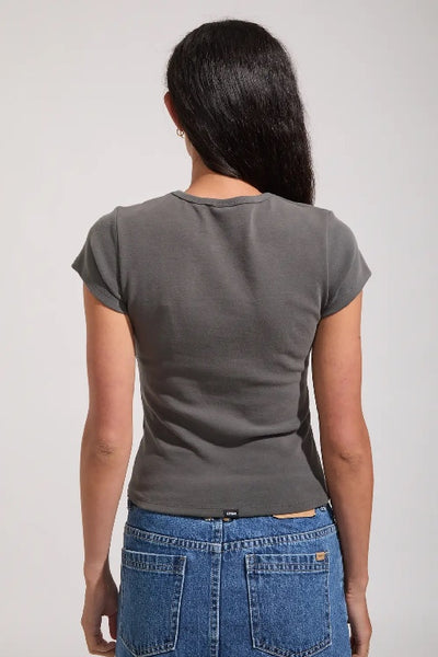 THRILLS - ADORNED IN NATURE CLUB TEE - MERCH BLACK - PERTH STOCKIST - AUSTRALIAN STOCKIST - WA STOCKIST - AUSTRALIA STOCKIST - AUS STOCKIST - PERTH BOUTIQUE - WA BOUTIQUE - AUS BOUTIQUE - AUSTRALIA BOUTIQUE