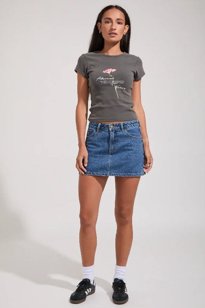 THRILLS - ADORNED IN NATURE CLUB TEE - MERCH BLACK - PERTH STOCKIST - AUSTRALIAN STOCKIST - WA STOCKIST - AUSTRALIA STOCKIST - AUS STOCKIST - PERTH BOUTIQUE - WA BOUTIQUE - AUS BOUTIQUE - AUSTRALIA BOUTIQUE