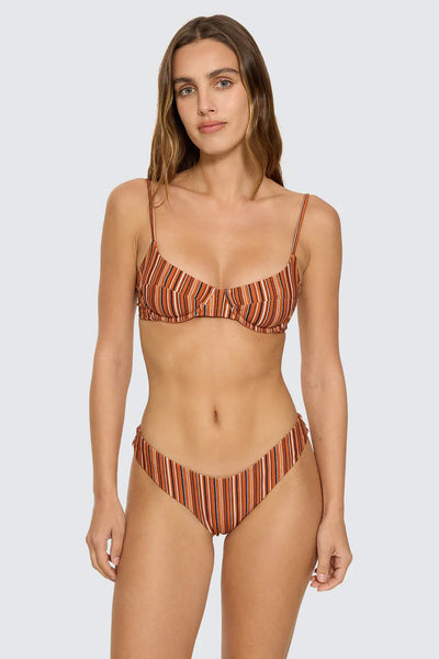THRILLS - AFTERSUN STRIPE UNDERWIRE BIKINI TOP - BURNT ORANGE - PERTH BOUTIQUE - AUSTRALIAN BOUTIQUE - WA BOUTIQUE - INTERNATIONAL SHIPPING - USA SHIPPING - PERTH STORES - PERTH STORE - AUSTRALIA - WA - WESTER AUSTRALIA - WOMENS FASHION - FASHION - CLOTHING - WA STOCKIST - PERTH STOCKIST - AUSTRALIAN STOCKIST - STOCKIST