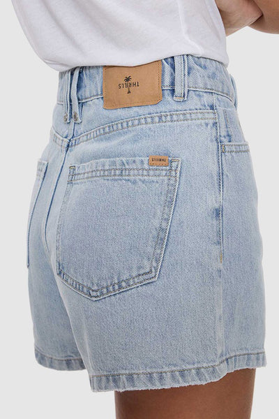 THRILLS - ERICA HIGH RISE SHORT -  SERENITY BLUE - PERTH BOUTIQUE - AUSTRALIAN BOUTIQUE - WA BOUTIQUE - INTERNATIONAL SHIPPING - USA SHIPPING - PERTH STORES - PERTH STORE - AUSTRALIA - WA - WESTER AUSTRALIA - WOMENS FASHION - FASHION - CLOTHING - WA STOCKIST - PERTH STOCKIST - AUSTRALIAN STOCKIST - STOCKIST