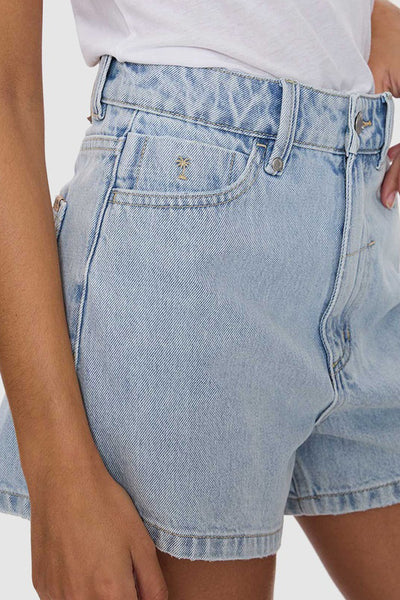 THRILLS - ERICA HIGH RISE SHORT -  SERENITY BLUE - PERTH BOUTIQUE - AUSTRALIAN BOUTIQUE - WA BOUTIQUE - INTERNATIONAL SHIPPING - USA SHIPPING - PERTH STORES - PERTH STORE - AUSTRALIA - WA - WESTER AUSTRALIA - WOMENS FASHION - FASHION - CLOTHING - WA STOCKIST - PERTH STOCKIST - AUSTRALIAN STOCKIST - STOCKIST