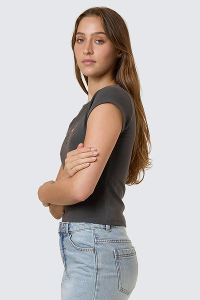 THRILLS - FEELING LUCKY CLUB TEE - MERCH BLACK - PERTH BOUTIQUE - AUSTRALIAN BOUTIQUE - WA BOUTIQUE - INTERNATIONAL SHIPPING - USA SHIPPING - PERTH STORES - PERTH STORE - AUSTRALIA - WA - WESTER AUSTRALIA - WOMENS FASHION - FASHION - CLOTHING - WA STOCKIST - PERTH STOCKIST - AUSTRALIAN STOCKIST - STOCKIST