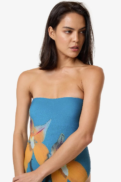 THRILLS - FLOWER SOCIETY STRAPLESS ONE PIECE - STELLA BLUE - PERTH - STOCKIST