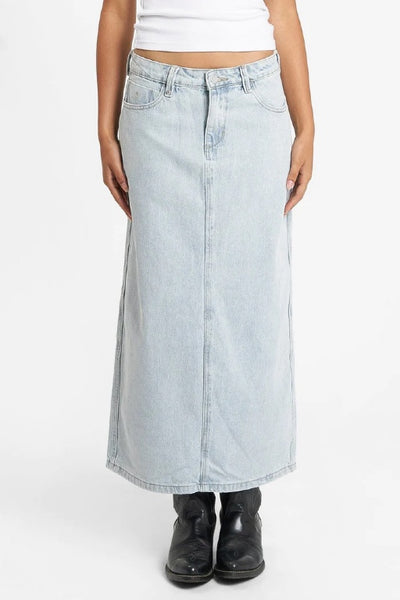 THRILLS - FRANKIE SKIRT - FADED DUST BLUE