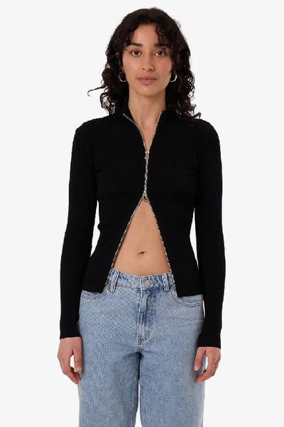 THRILLS - MARITA KNIT CARDIGAN - BLACK - PERTH STOCKIST - AUSTRALIAN STOCKIST - WA STOCKIST - AUSTRALIA STOCKIST - AUS STOCKIST - PERTH BOUTIQUE - WA BOUTIQUE - AUS BOUTIQUE - AUSTRALIA BOUTIQUE