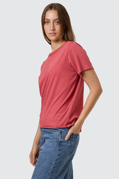 THRILLS - MINIMAL THRILLS RELAXED TEE - REDWOOD - PERTH BOUTIQUE - AUSTRALIAN BOUTIQUE - WA BOUTIQUE - INTERNATIONAL SHIPPING - USA SHIPPING - PERTH STORES - PERTH STORE - AUSTRALIA - WA - WESTER AUSTRALIA - WOMENS FASHION - FASHION - CLOTHING - WA STOCKIST - PERTH STOCKIST - AUSTRALIAN STOCKIST - STOCKIST