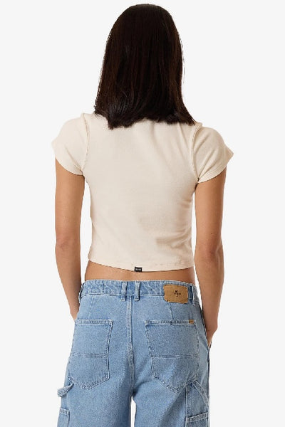 THRILLS - SWAN SONG MINI TEE - HERITAGE WHITE - PERTH STOCKIST - AUSTRALIAN STOCKIST - WA STOCKIST - AUSTRALIA STOCKIST - AUS STOCKIST - PERTH BOUTIQUE - WA BOUTIQUE - AUS BOUTIQUE - AUSTRALIA BOUTIQUE