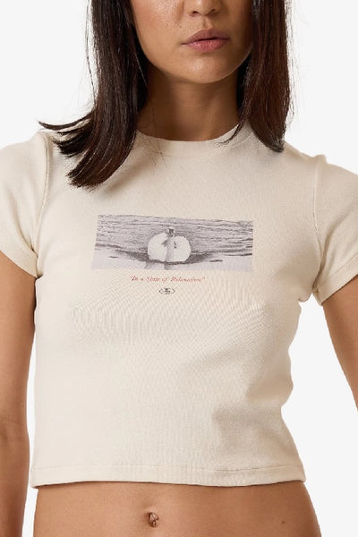 THRILLS - SWAN SONG MINI TEE - HERITAGE WHITE - PERTH STOCKIST - AUSTRALIAN STOCKIST - WA STOCKIST - AUSTRALIA STOCKIST - AUS STOCKIST - PERTH BOUTIQUE - WA BOUTIQUE - AUS BOUTIQUE - AUSTRALIA BOUTIQUE