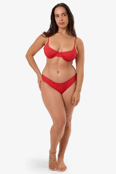 THRILLS - ZINNIA UNDERWIRE BIKINI TOP - FLAME RED - PERTH STOCKIST