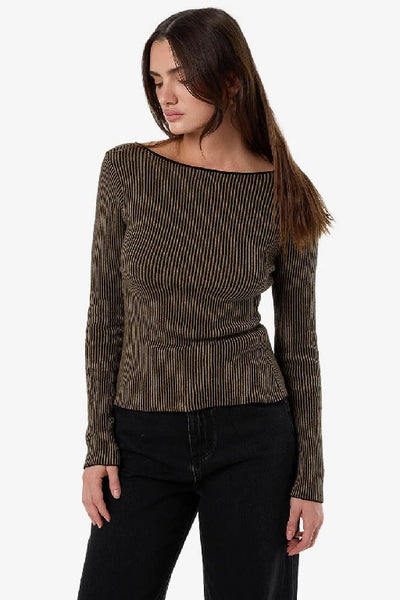 THRILLS - NATURAL CAUSES REVERSIBLE KNIT TOP - CLOVE - PERTH STOCKIST - AUSTRALIAN STOCKIST - WA STOCKIST - AUSTRALIA STOCKIST - AUS STOCKIST - PERTH BOUTIQUE - WA BOUTIQUE - AUS BOUTIQUE - AUSTRALIA BOUTIQUE - INTERNATIONAL SHIPPING - TARRIF