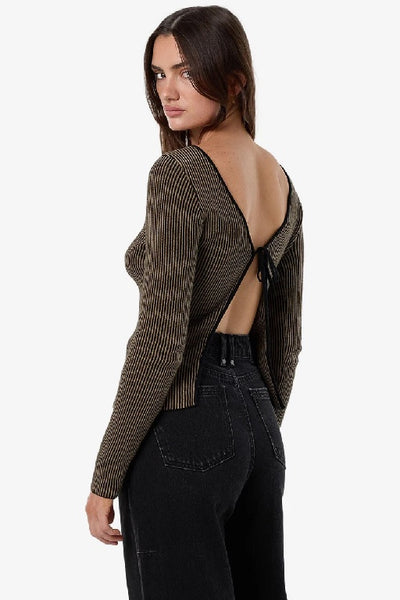 THRILLS - NATURAL CAUSES REVERSIBLE KNIT TOP - CLOVE - PERTH STOCKIST - AUSTRALIAN STOCKIST - WA STOCKIST - AUSTRALIA STOCKIST - AUS STOCKIST - PERTH BOUTIQUE - WA BOUTIQUE - AUS BOUTIQUE - AUSTRALIA BOUTIQUE - INTERNATIONAL SHIPPING - TARRIF