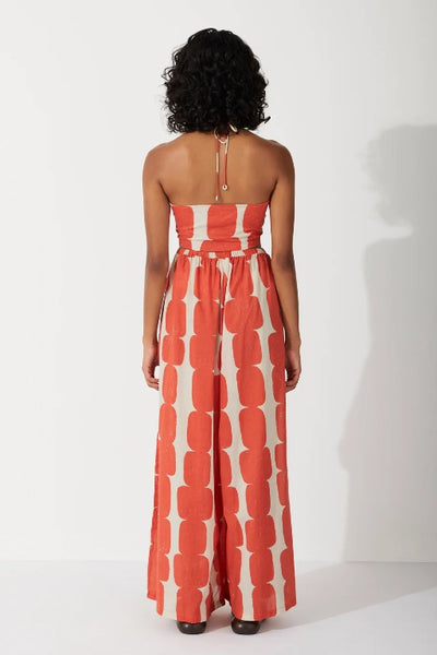 ZULU & ZEPHYR - BLOCK ORGANIC COTTON HALTER TOP