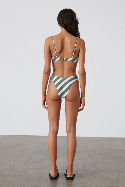 ZULU & ZEPHYR - EUCALYPTUS STRIPE TEXTURED CURVE BRIEF - EUCALYPTUS STRIPE