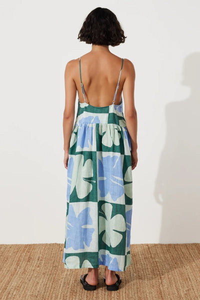 ZULU & ZEPHYR - HIBISCUS LINEN DRESS